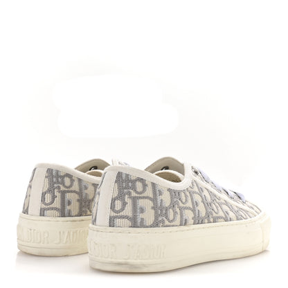 Christian Dior Canvas Oblique Walk'N'Dior Low Top Sneakers 36.5 Grey Stone 5 of 8