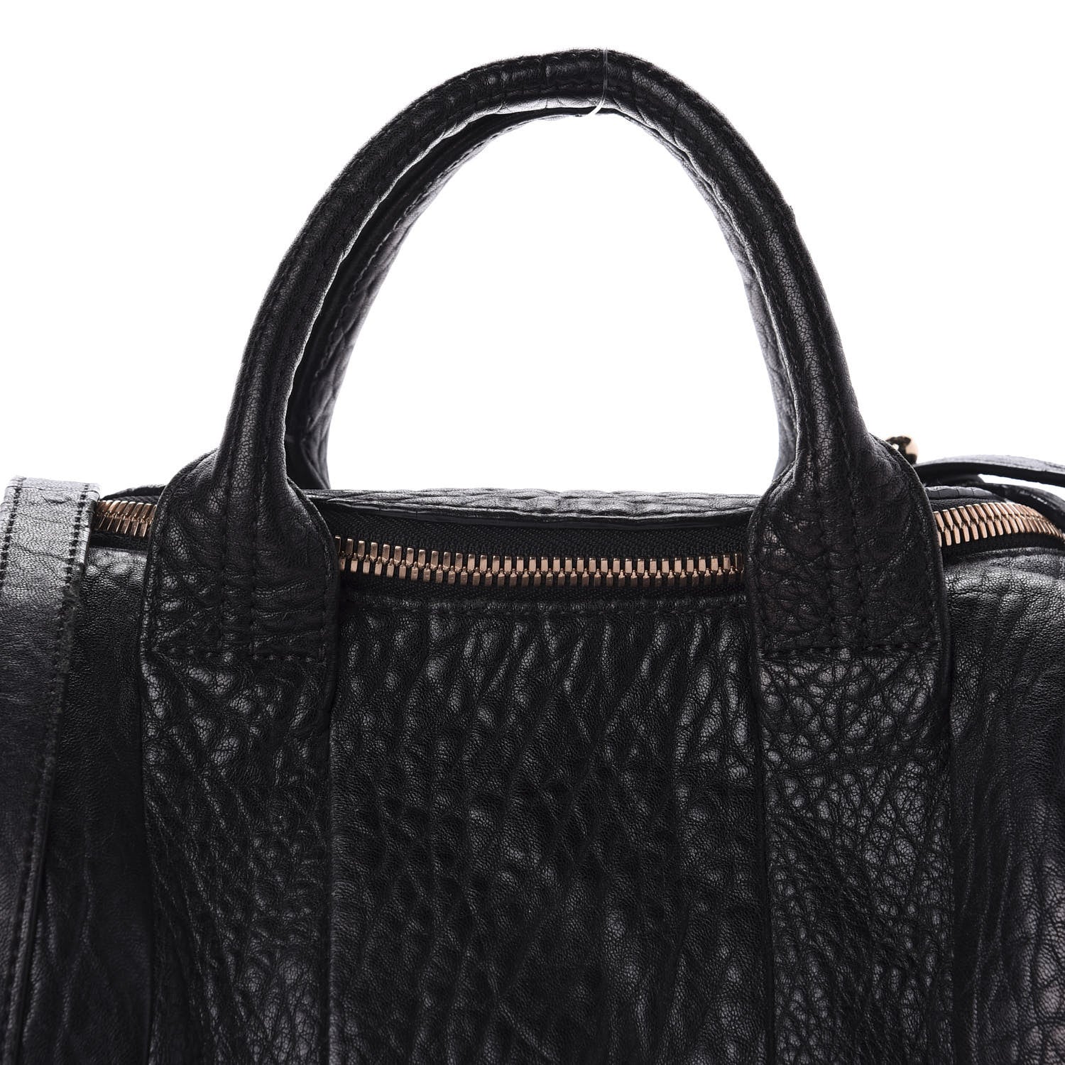 Alexander Wang Pebbled Lambskin Rockie Black Rose Gold Hardware 9 of 9