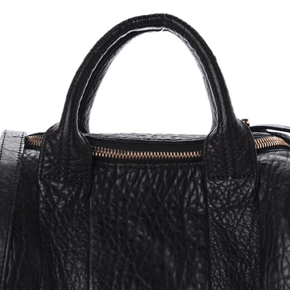 Alexander Wang Pebbled Lambskin Rockie Black Rose Gold Hardware 9 of 9
