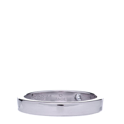 Cartier Platinum Diamond 3mm C De Cartier Wedding Band Ring 47 4 3 of 5