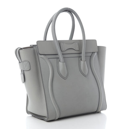 Celine Baby Drummed Calfskin Micro Luggage Sky 2 of 14