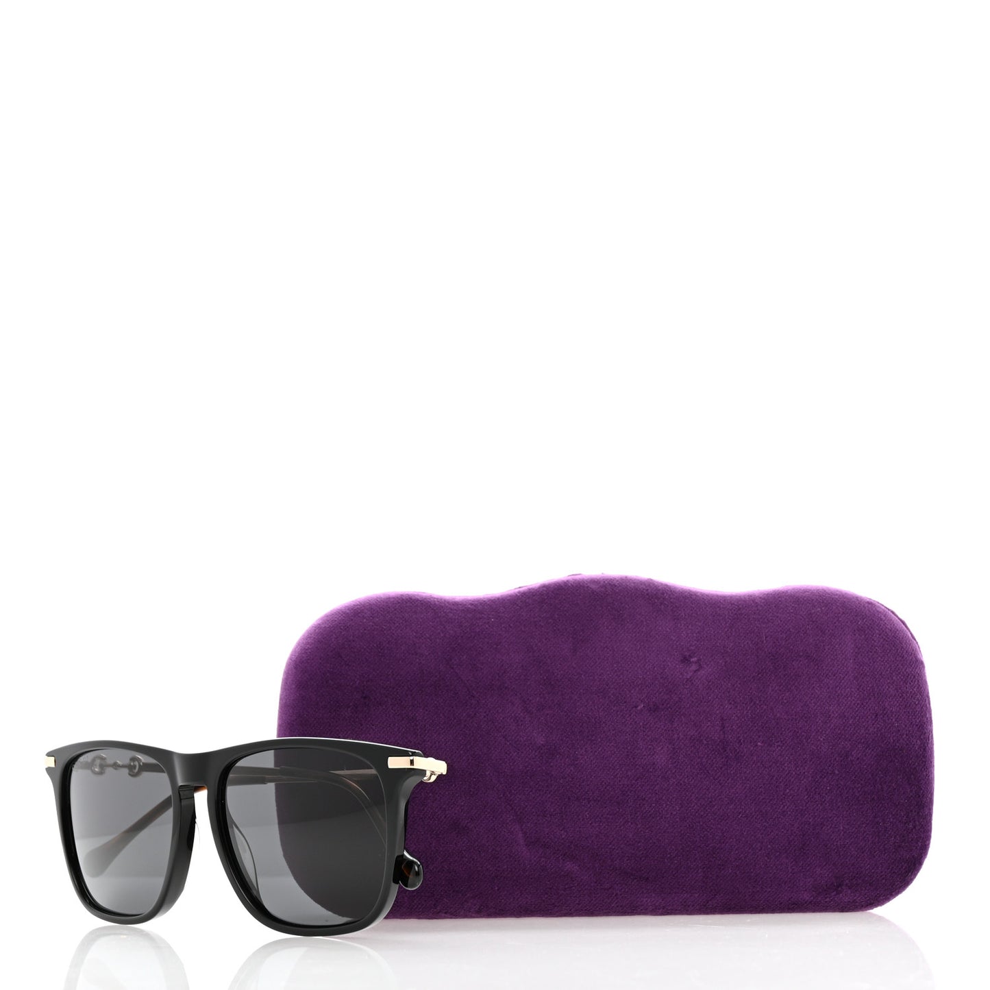 Acetate Metal Horsebit Sunglasses GG0915S Black