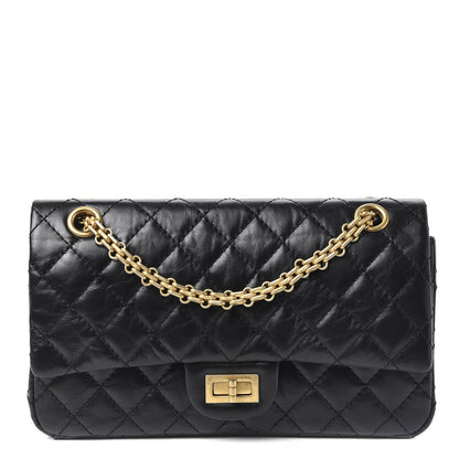 Chanel Aged Calfskin Quilted 2.55 Reissue 225 Flap Black 1 of 9