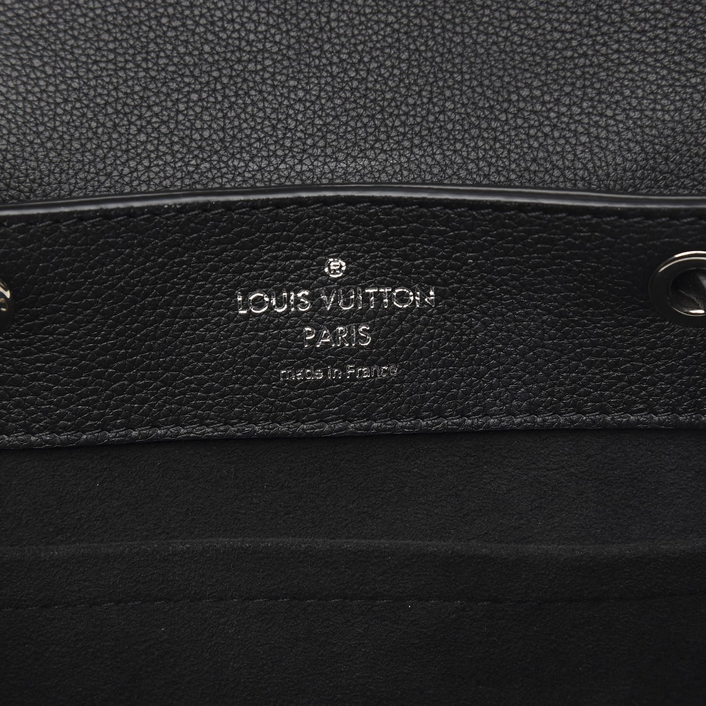 Calfskin Lockme Backpack Black