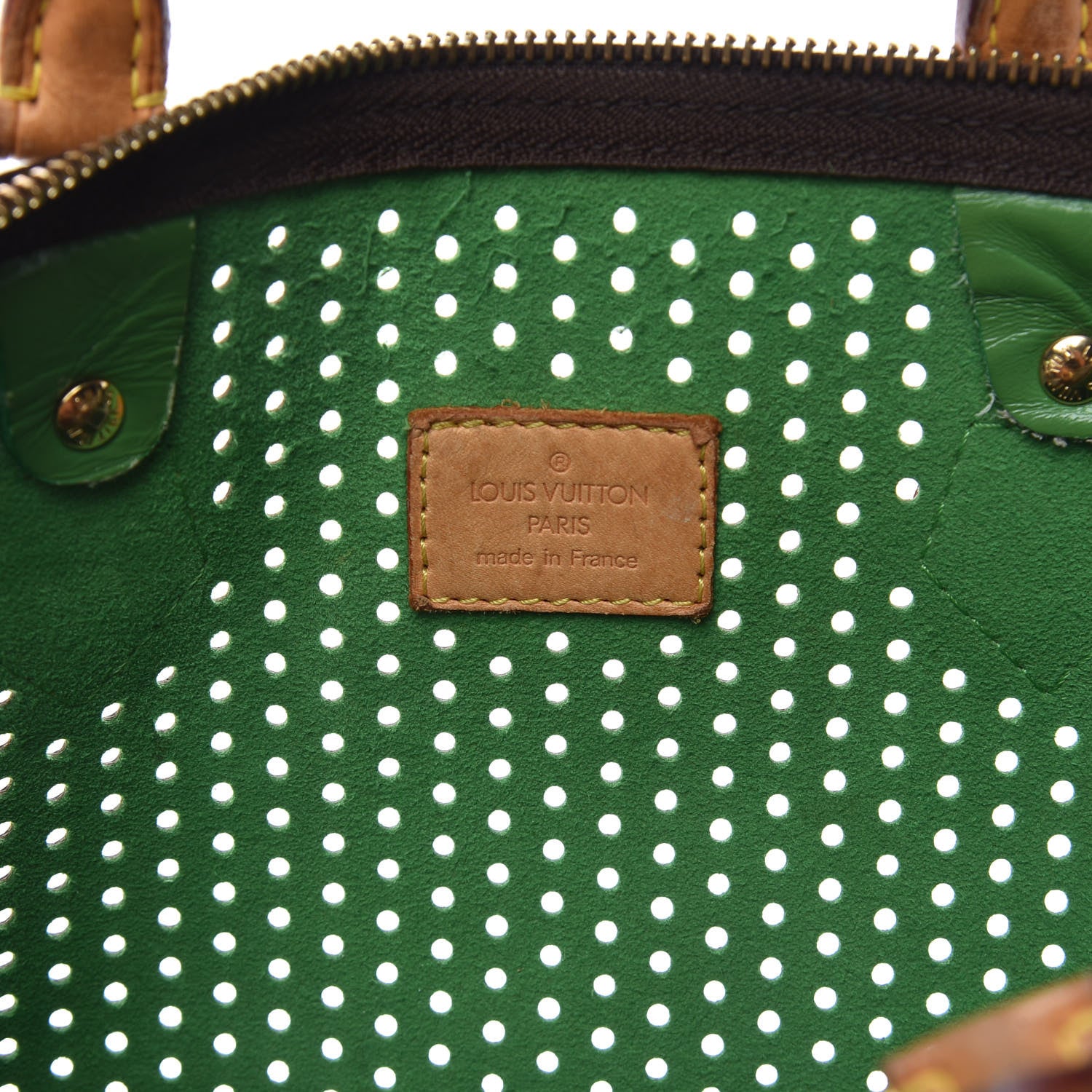Louis Vuitton Monogram Perforated Speedy 30 Green 7 of 18