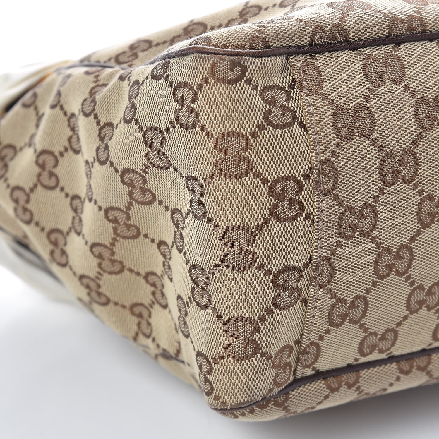 Gucci Monogram Medium Positano Tote Dark Brown 9 of 11
