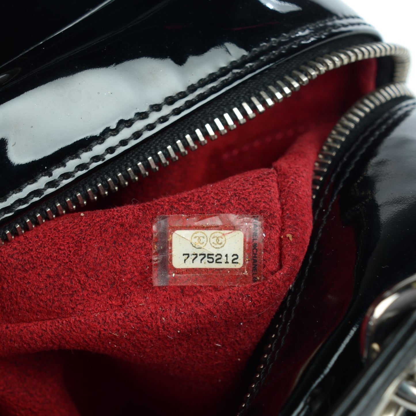 Patent Chocolate Bar Timeless CC Tote Black