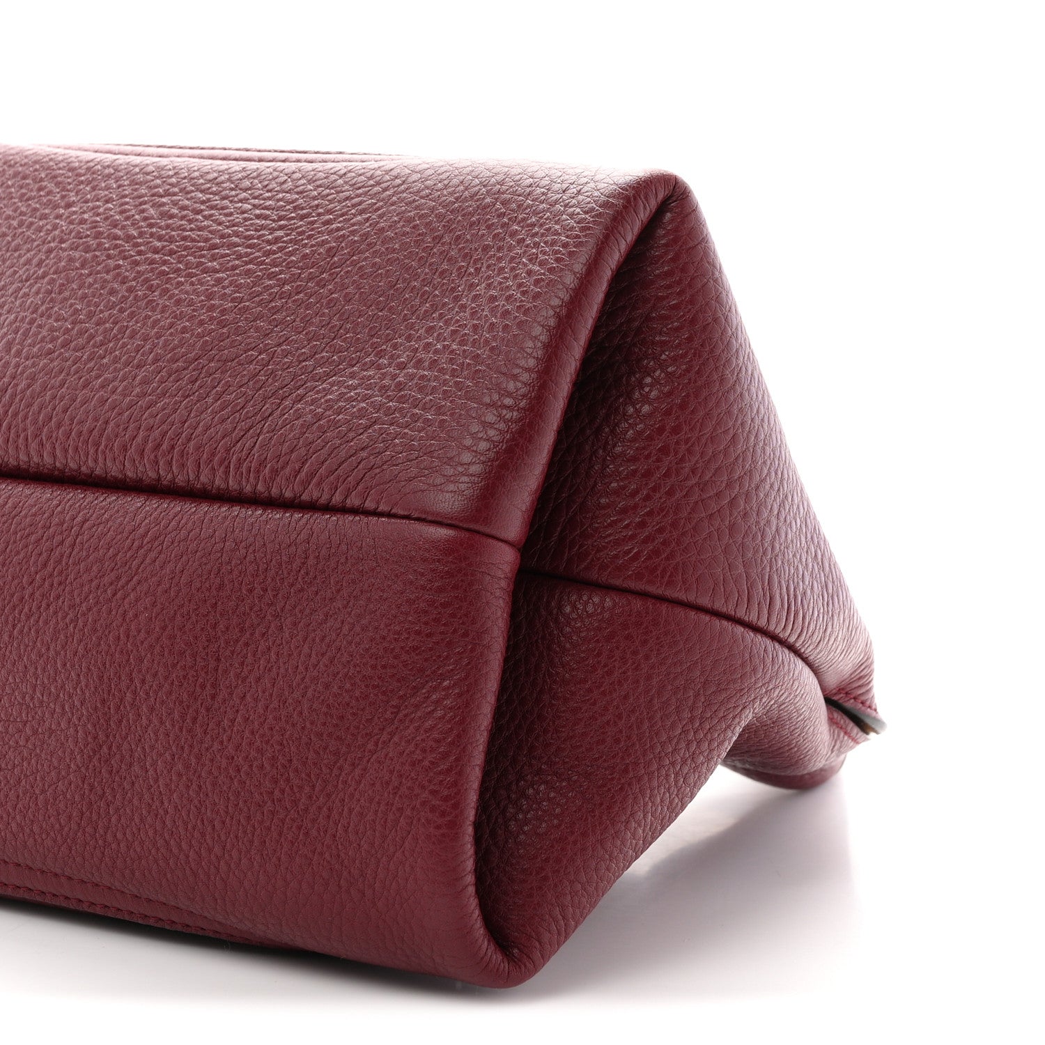Gucci Grained Calfskin Softbit Medium Shoulder Bag Rosso Ancora 9 of 9