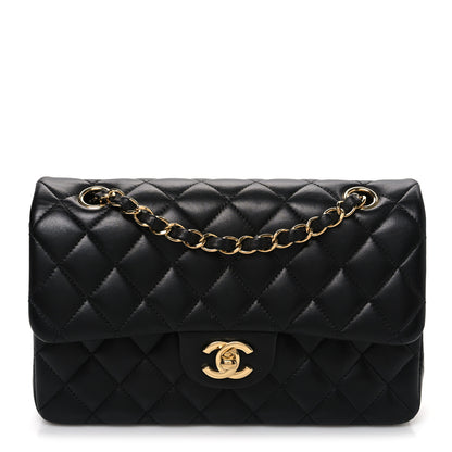 Chanel Lambskin Quilted Small Double Flap Black 1 of 10
