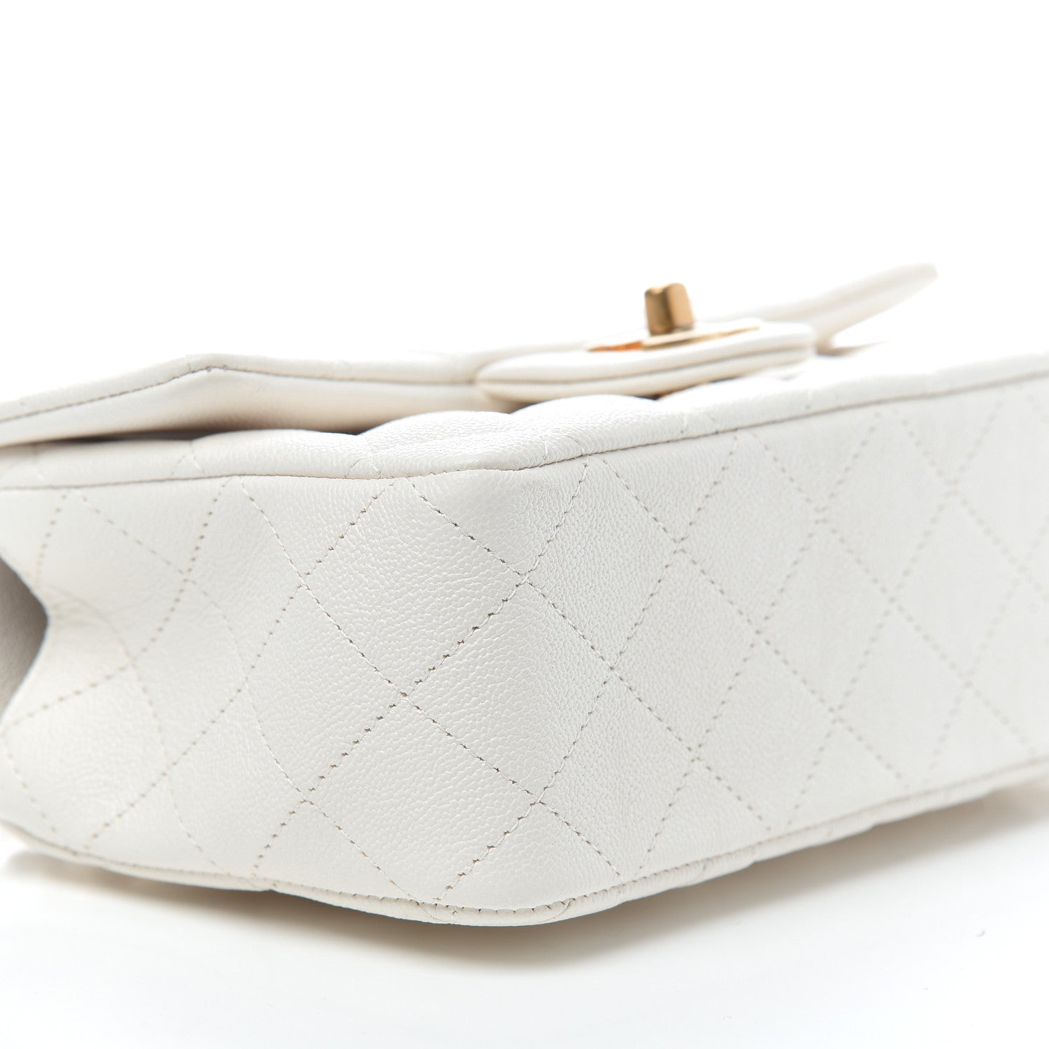 Chanel Caviar Quilted Mini Top Handle Rectangular Flap White 8 of 11