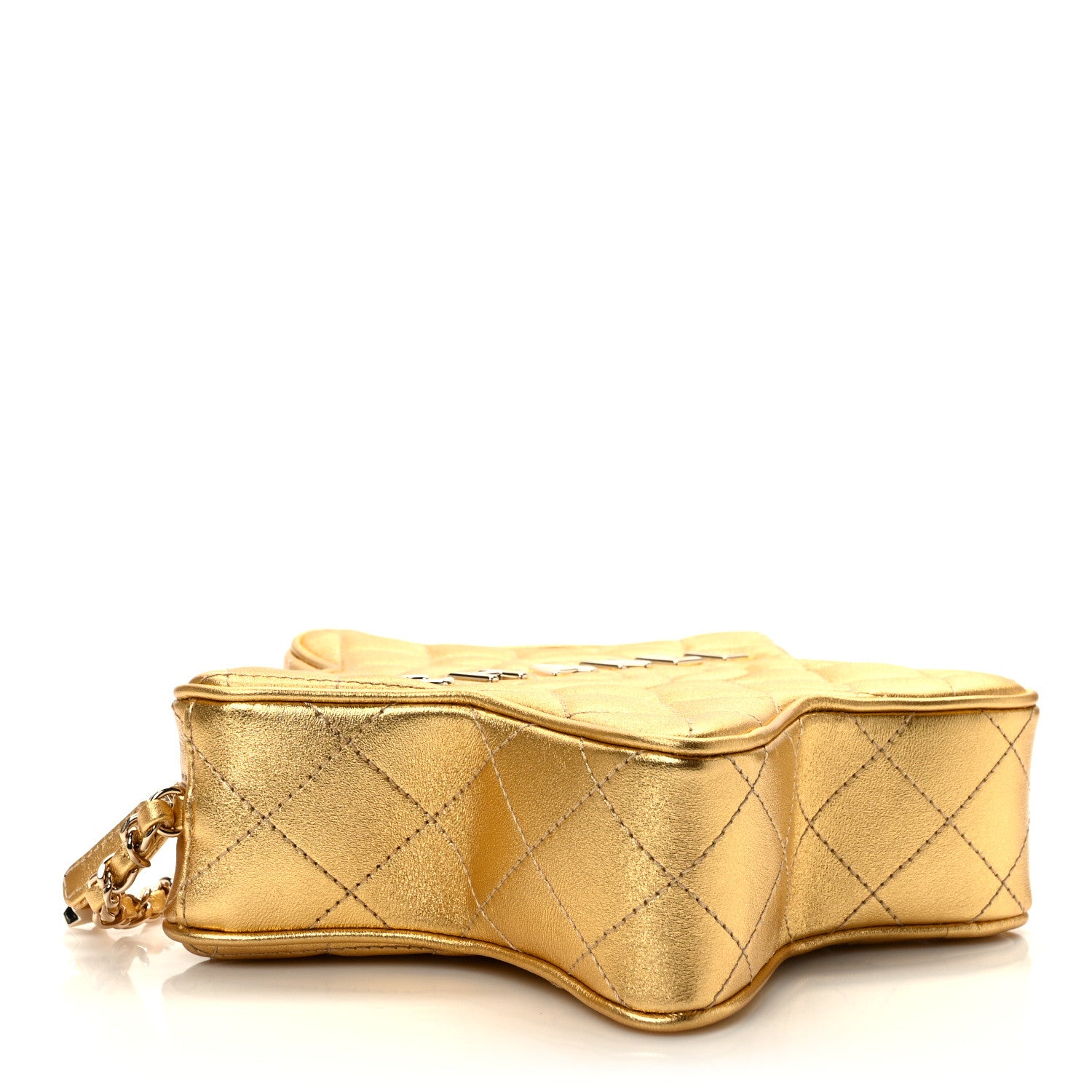 Chanel Metallic Lambskin Quilted Walk Of Fame Star Bag Gold 4 of 10