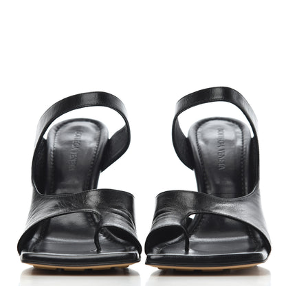 Bottega Veneta Nappa Crunch Lux Sandals 38.5 Black 2 of 20