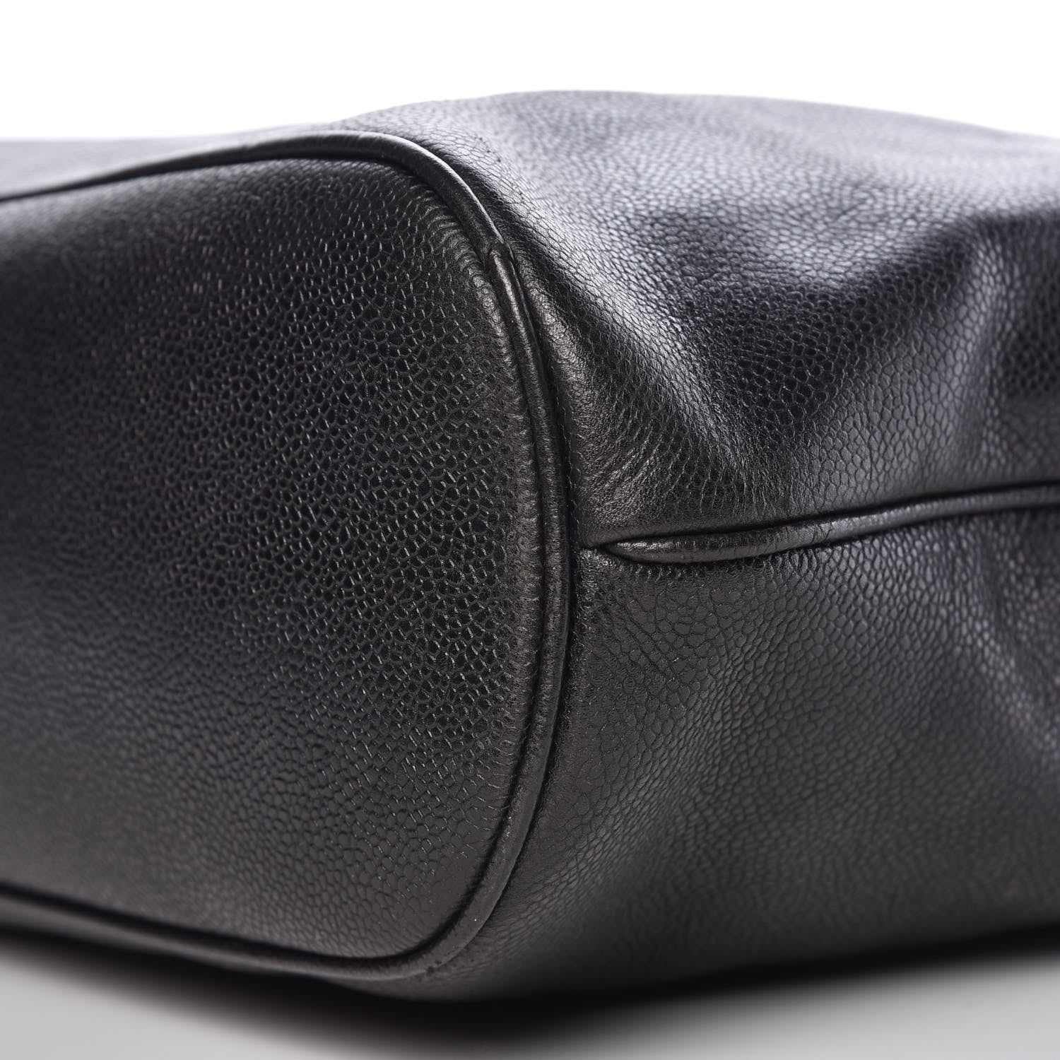Chanel Caviar Large CC Shoulder Bag Black 12 of 13