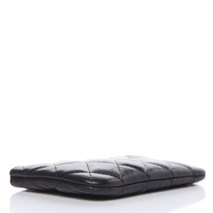 Chanel Lambskin Quilted Small Cosmetic Case Black 4 of 9