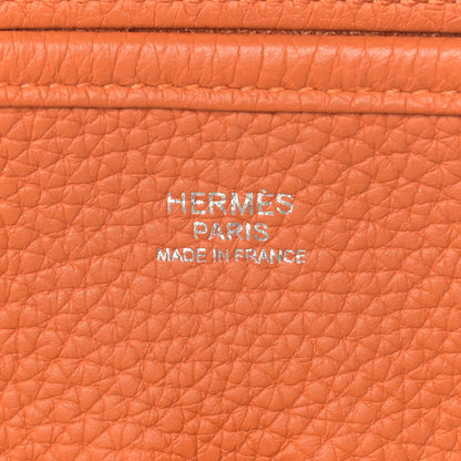 Hermes Taurillon Clemence Amazone Evelyne III PM Orange 9 of 18