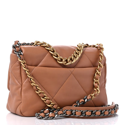 Chanel Lambskin Quilted Medium Chanel 19 Flap Brown 2 of 8