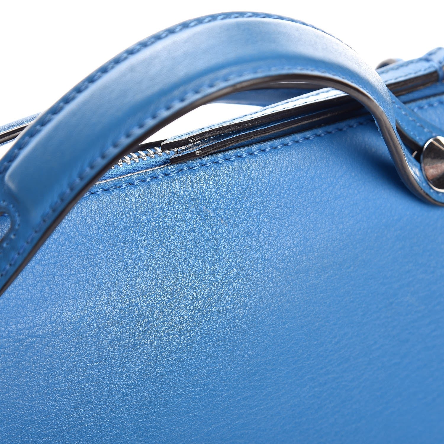 Fendi Vitello Dolce Medium By The Way Boston Bag Blue Royal 16 of 16