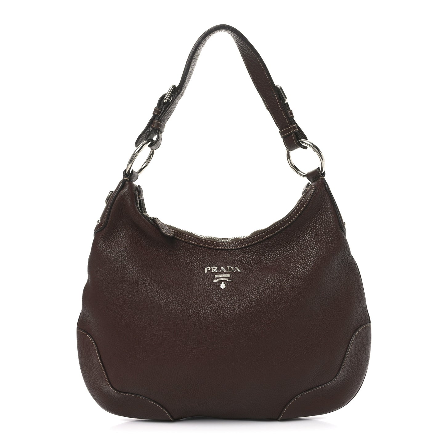 Vitello Daino Shoulder Bag Bruciato