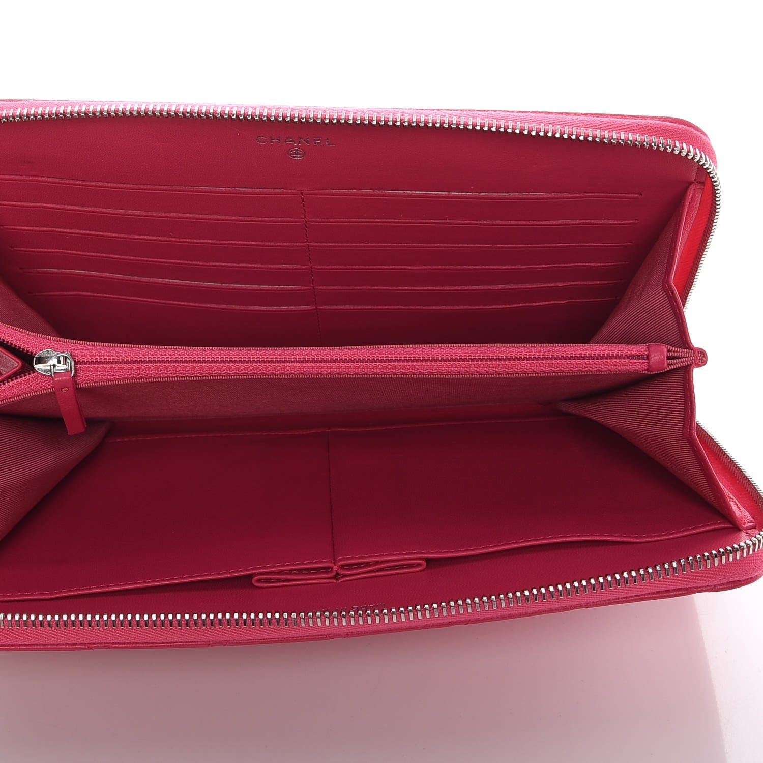 Chanel Lambskin Quilted Travel Case Pink 7 of 10