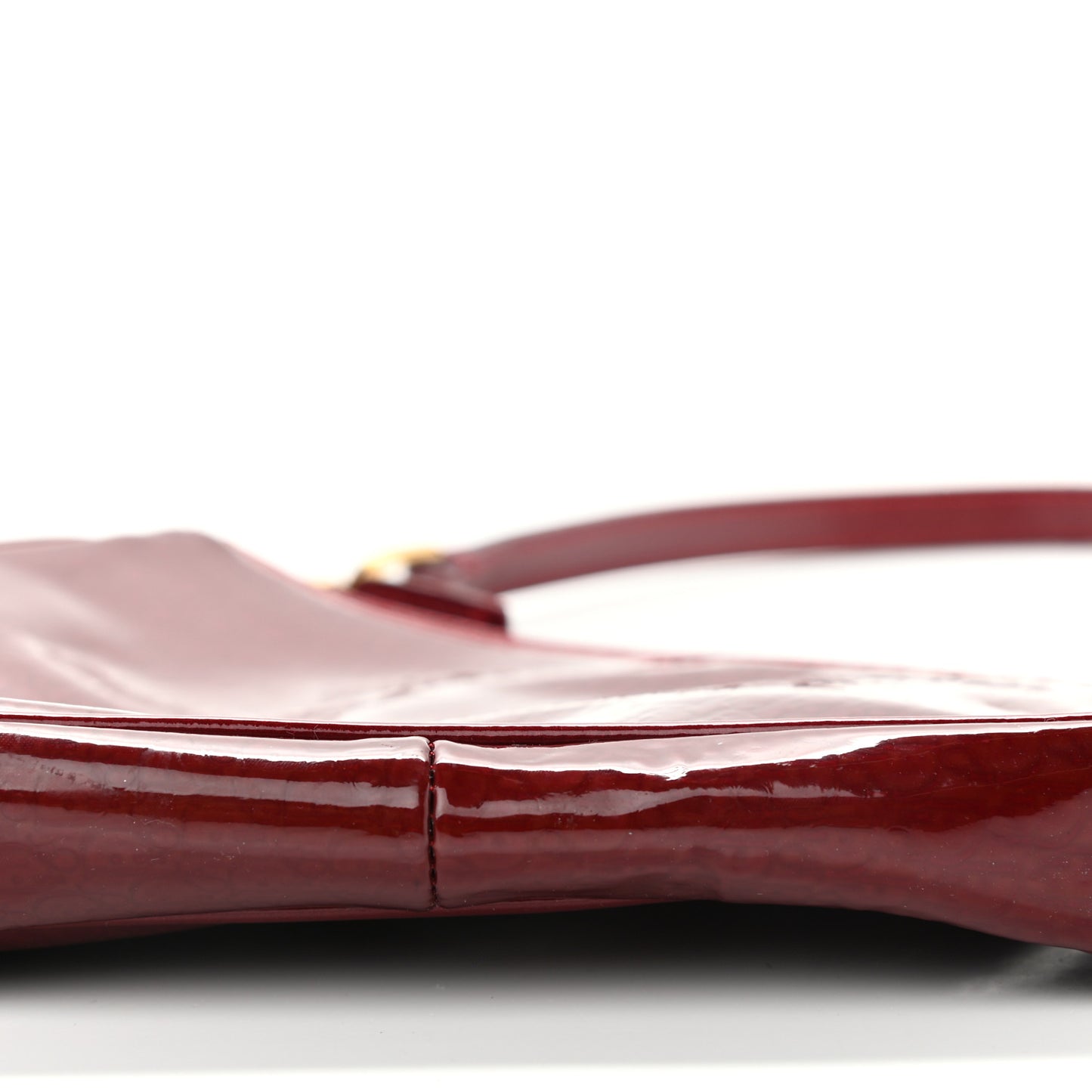 Patent Monogram Mini Saddle Pochette Red