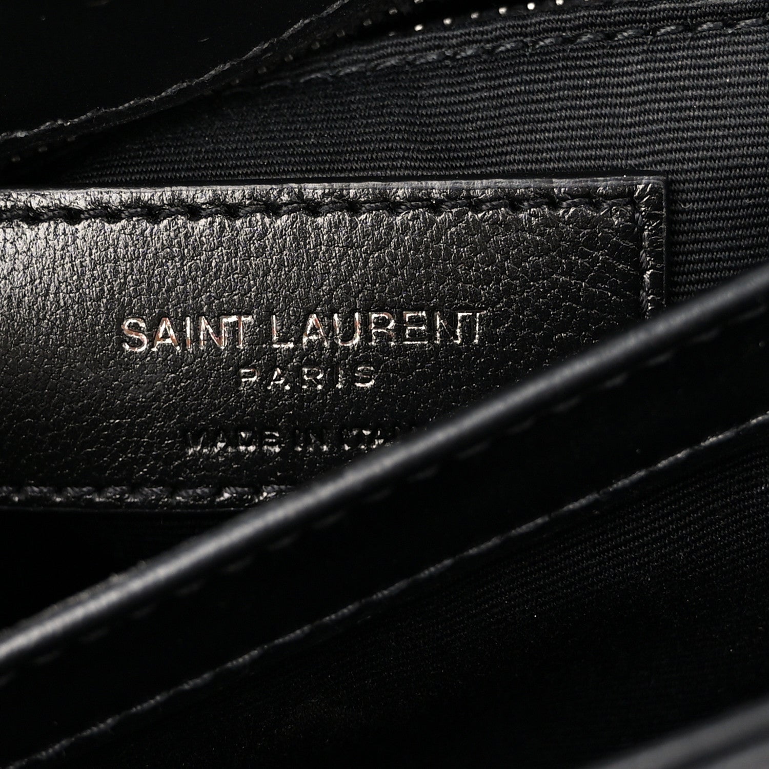 Saint Laurent Calfskin Y Quilted Monogram Monochrome Toy Loulou Crossbody Bag Black 6 of 11