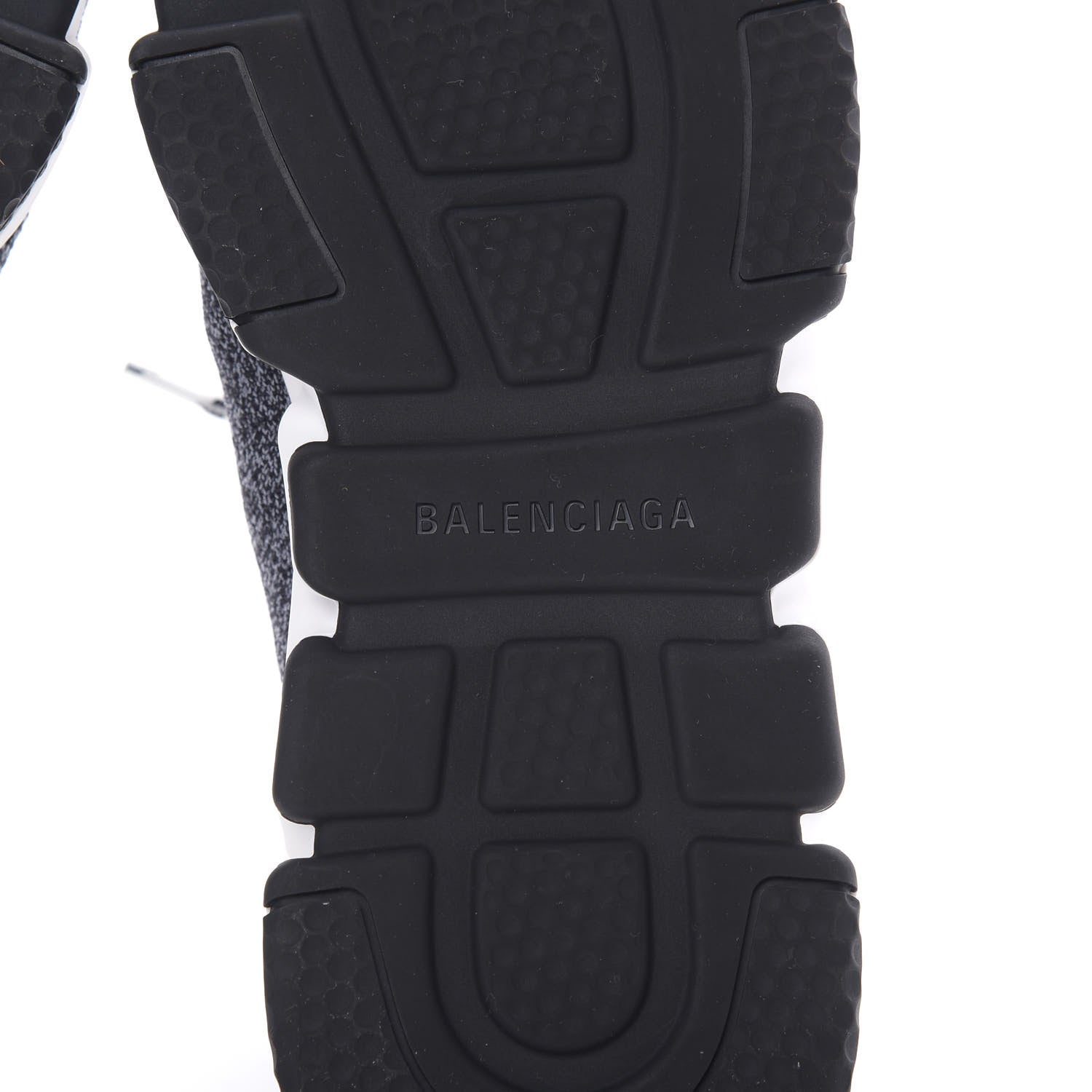 Balenciaga Chine Knit Bi-Color Sole Womens Speed Lace Up Sneakers 40 Black White 6 of 8