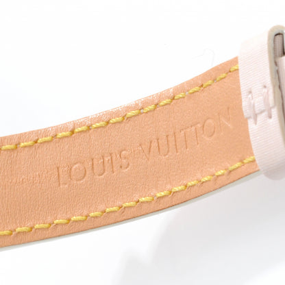 Louis Vuitton Stainless Steel Douceur Diamond Mother of Pearl 28mm Tambour Lovely Quartz Watch Pink 8 of 8