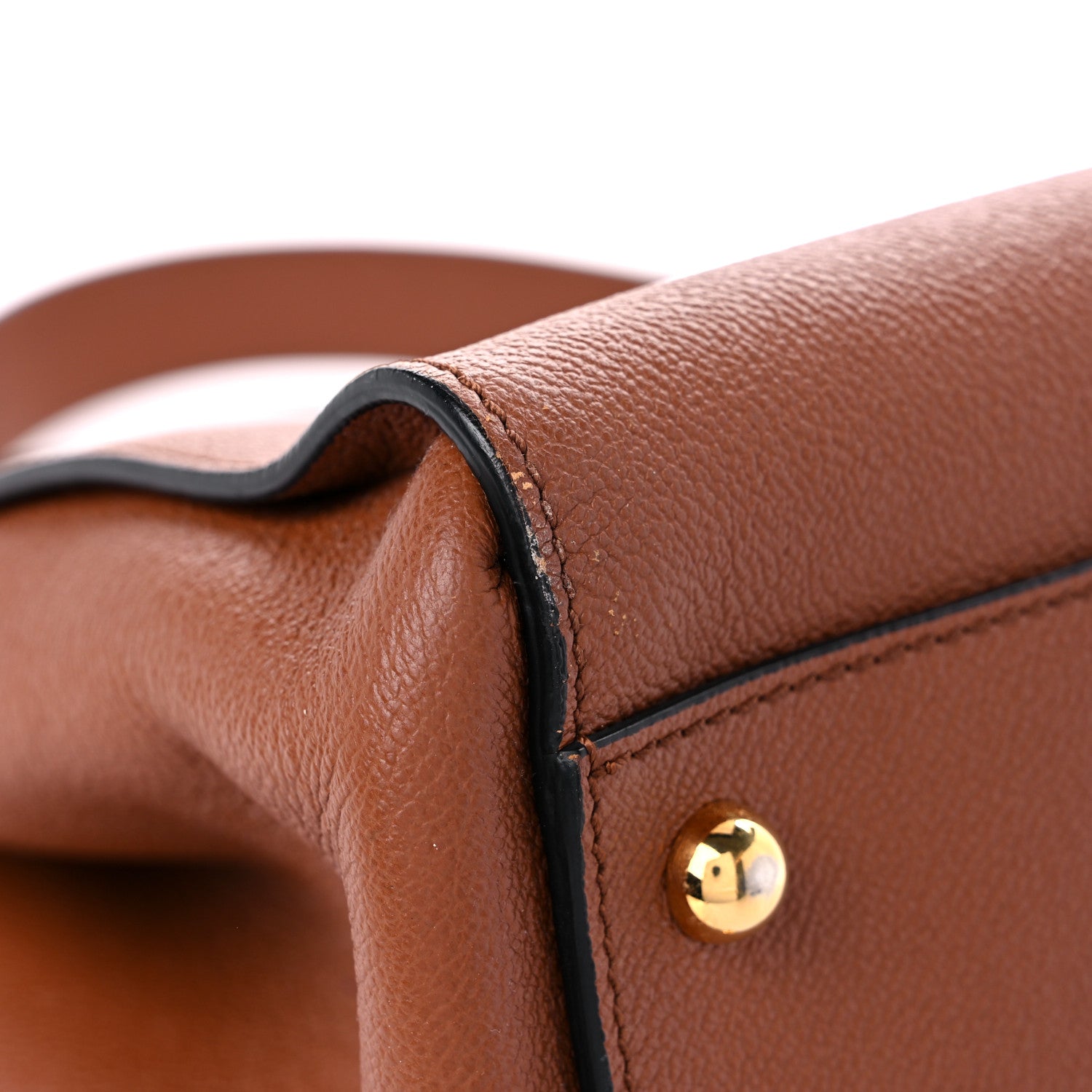 Burberry Soft Grain Calfskin Medium Dashwood Buckle Tote Brown 9 of 17