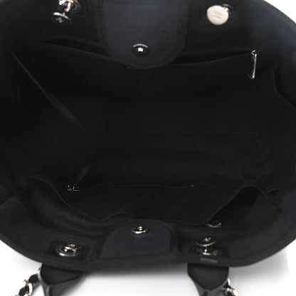 Chanel Mixed Fibers Large Deauville Tote Black 6 of 10