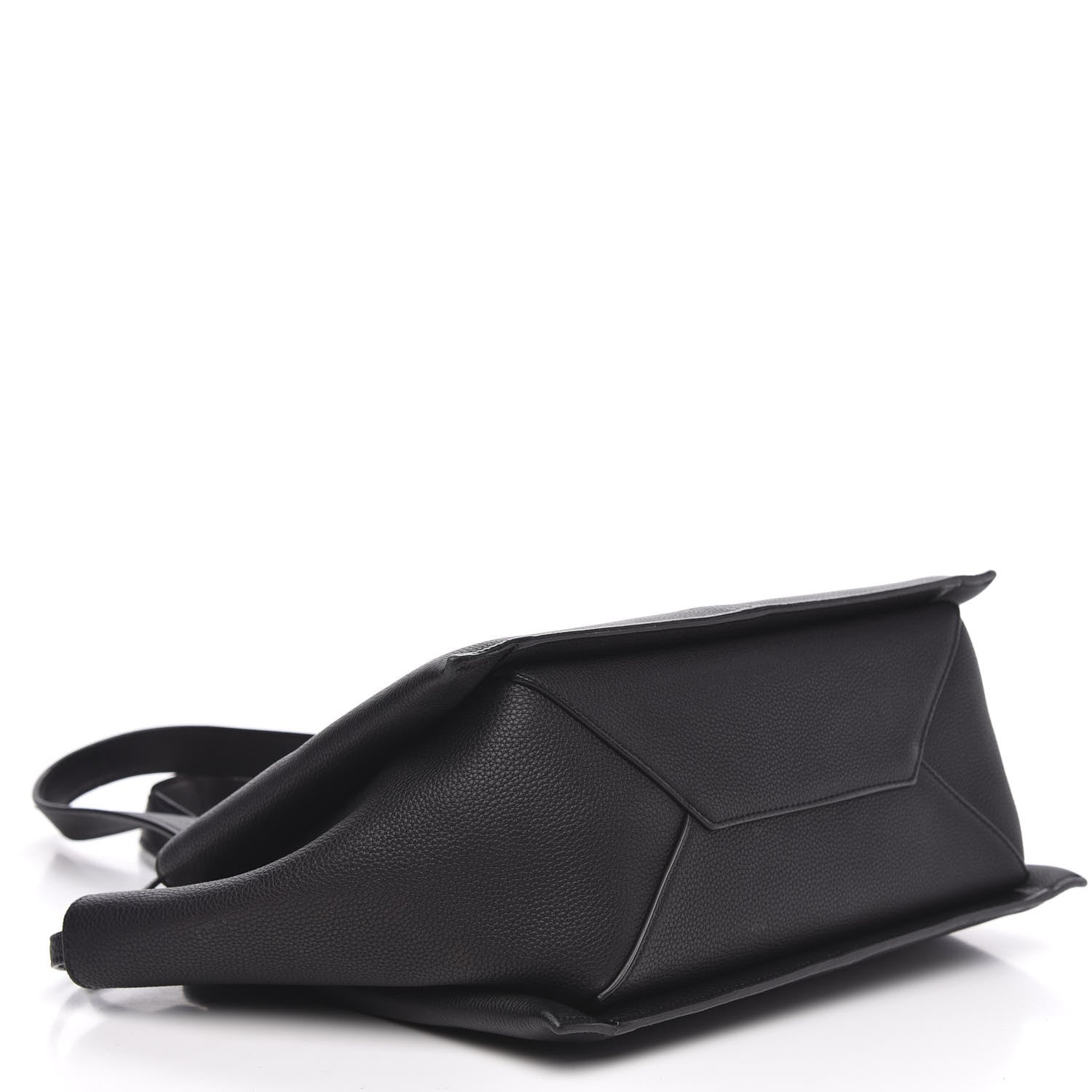 Celine Baby Grained Calfskin Small Tri-Fold Bag Black 4 of 12