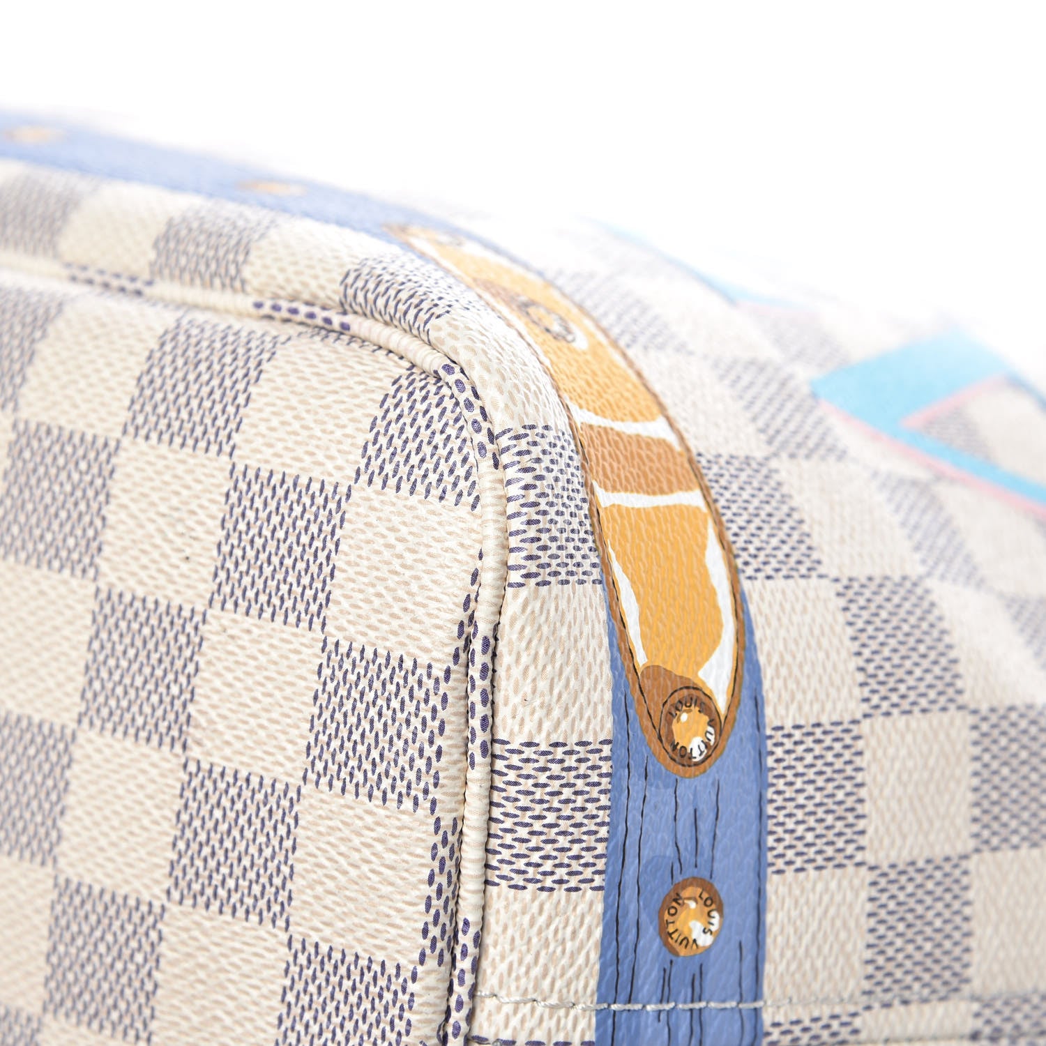 Louis Vuitton Damier Azur Summer Trunks Neo Neverfull MM 12 of 17
