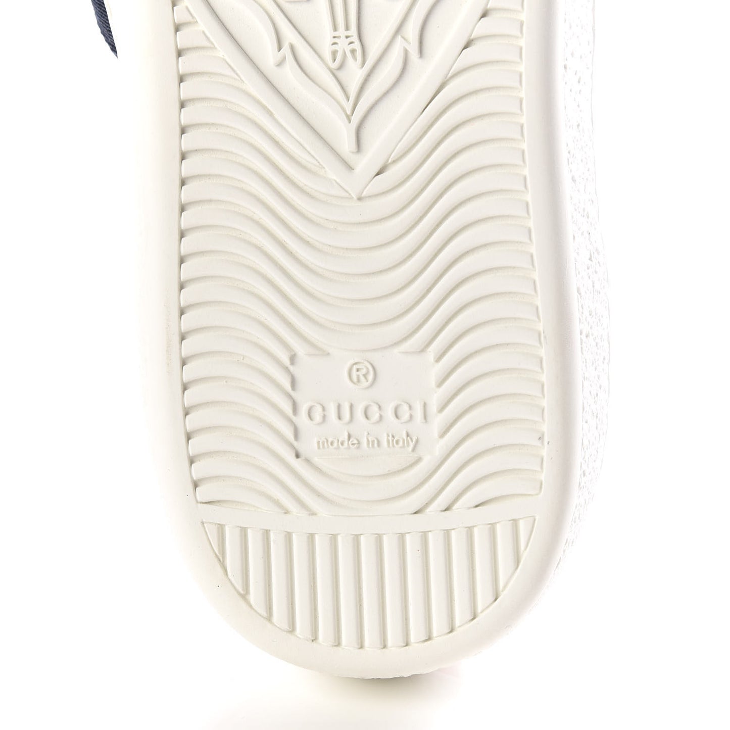 Calfskin Web Wolf Embroidered Mens Ace Sneakers 5 White