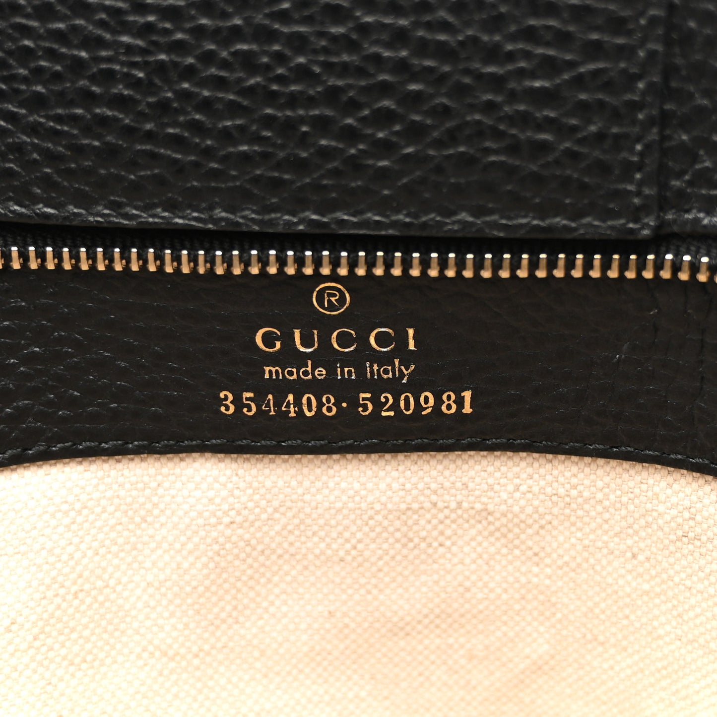 Pebbled Calfskin Small Swing Tote Black