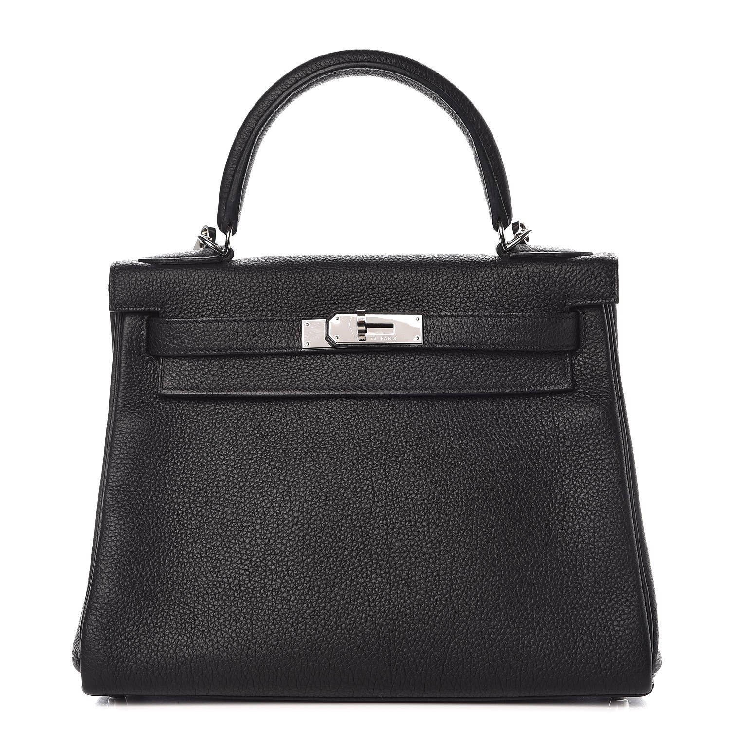 Hermes Togo Kelly Retourne 28 Black 1 of 7