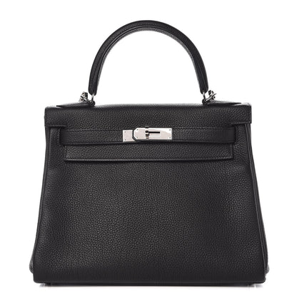 Hermes Togo Kelly Retourne 28 Black 1 of 7