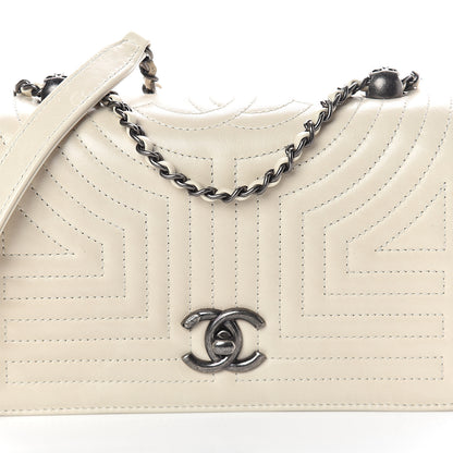 Chanel Calfskin Quilted Small Korean Garden Flap Off White 8 of 10