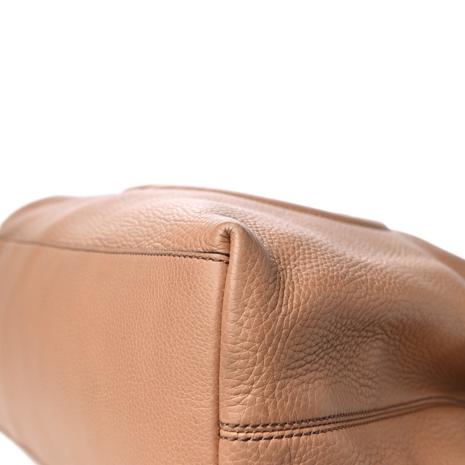 Gucci Pebbled Calfskin Medium Soho Chain Shoulder Bag Rose Beige 10 of 10