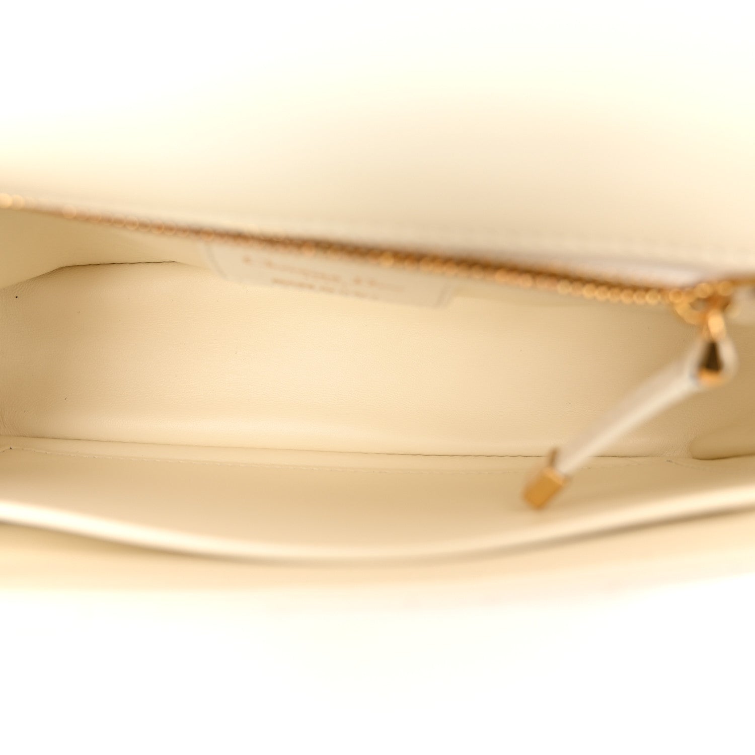 Christian Dior Calfskin Cannage Small Caro Bag Ivory 5 of 10