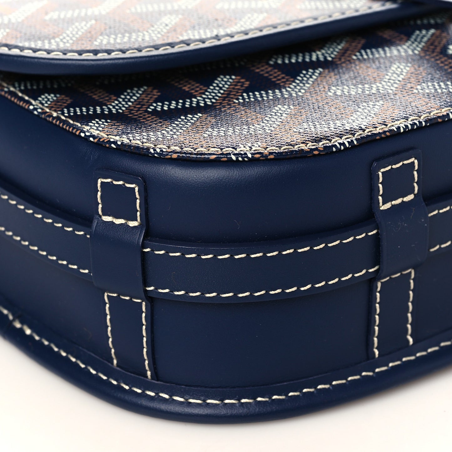 Goyardine Belvedere II PM Messenger Bag Navy