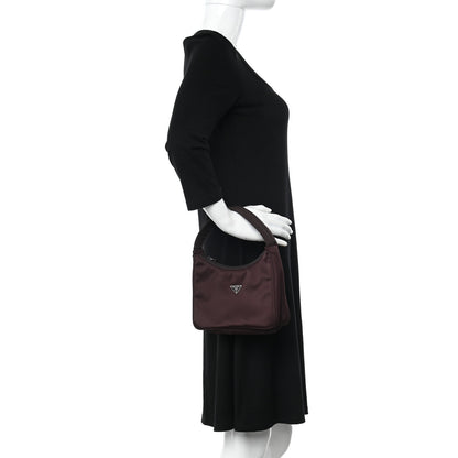 Prada Nylon Vela Shoulder Bag Granato 2 of 9