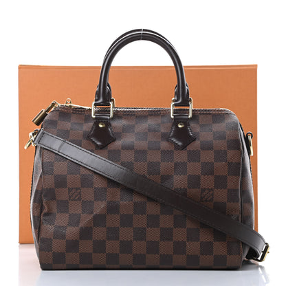Louis Vuitton Damier Ebene Speedy Bandouliere 25 19 of 19