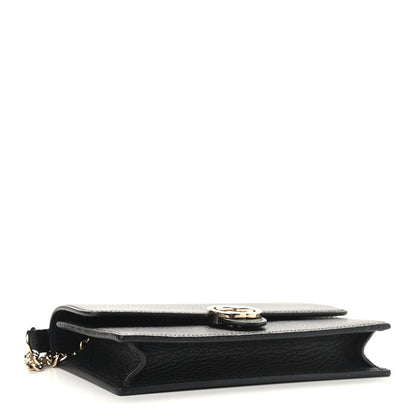 Gucci Dollar Calfskin Interlocking G Chain Wallet Black 4 of 8