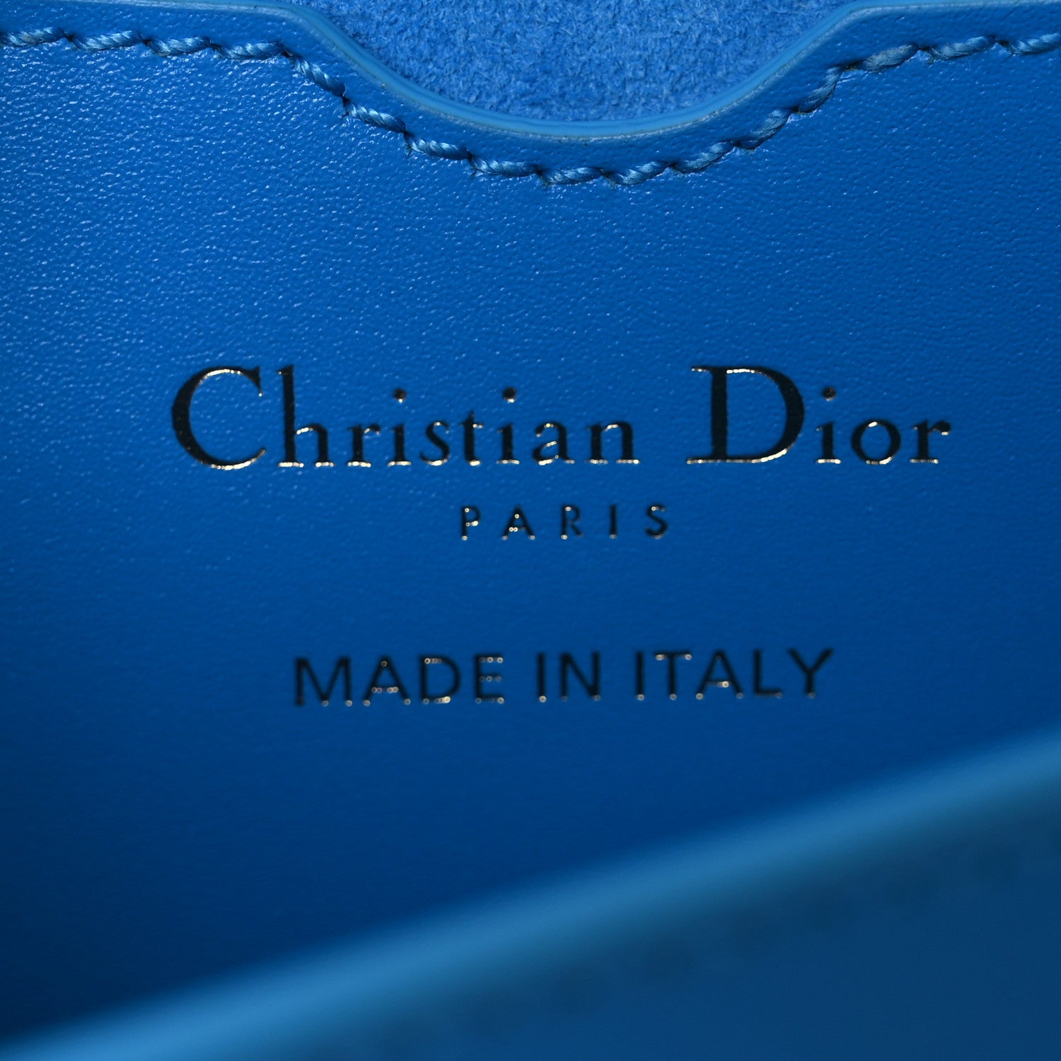 Christian Dior Box Calfskin East West Bobby Bag Reef Blue 6 of 11