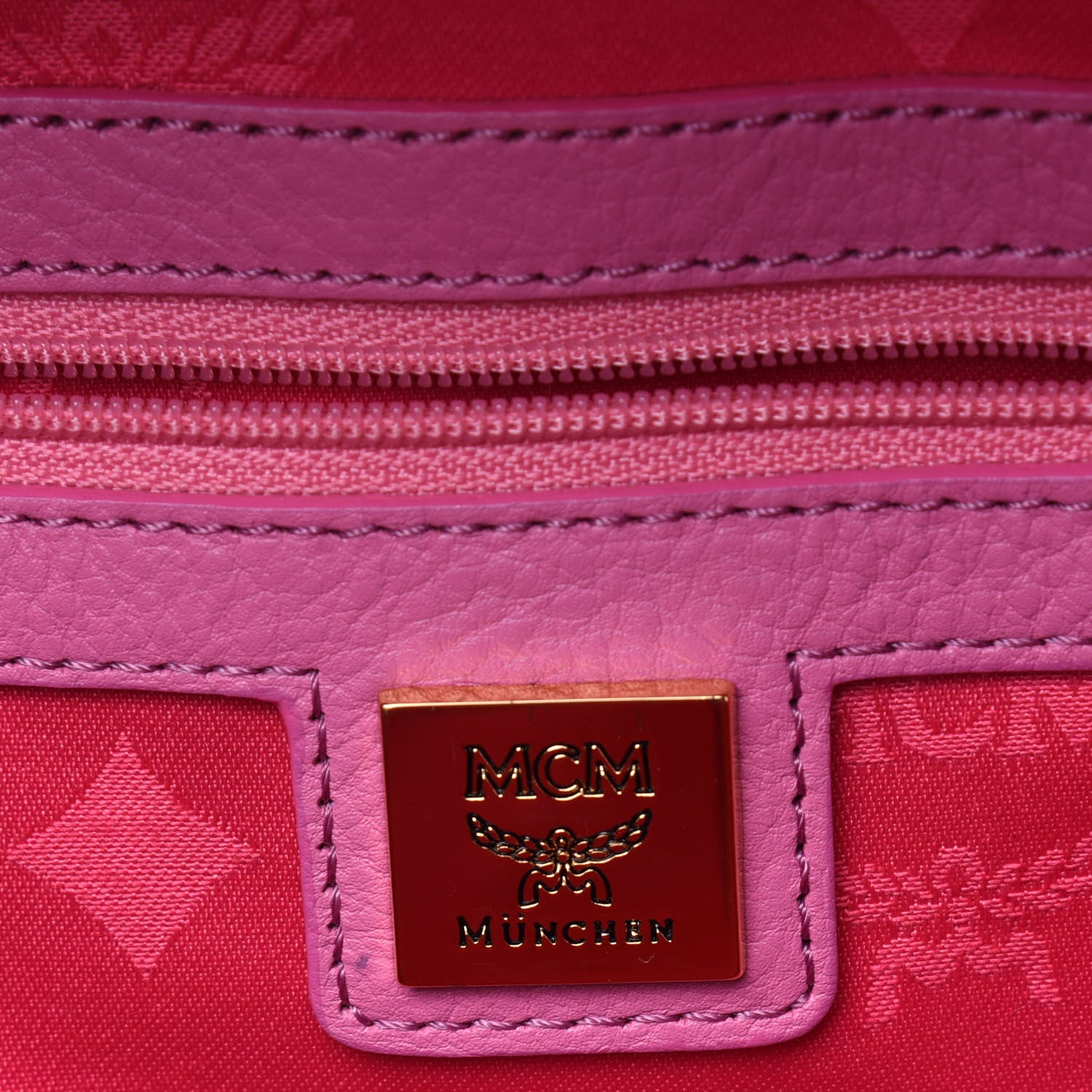MCM Visetos Small Sprinkle Stud Stark Backpack Pink 5 of 15