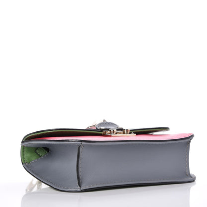 Valentino Garavani Vitello Small Glam Lock Rockstud Flap Green Deep Rose Grey Scarlet 4 of 6