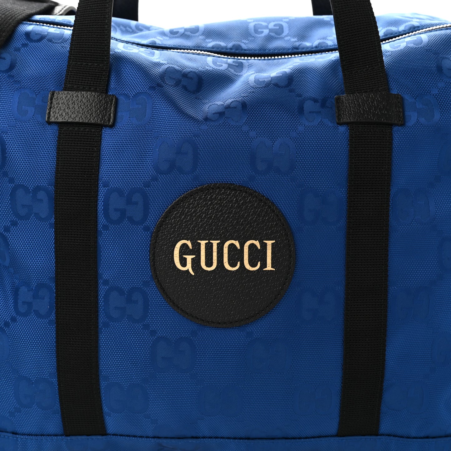Econyl Nylon Monogram Off The Grid Duffle Bag Guilted Blue Black