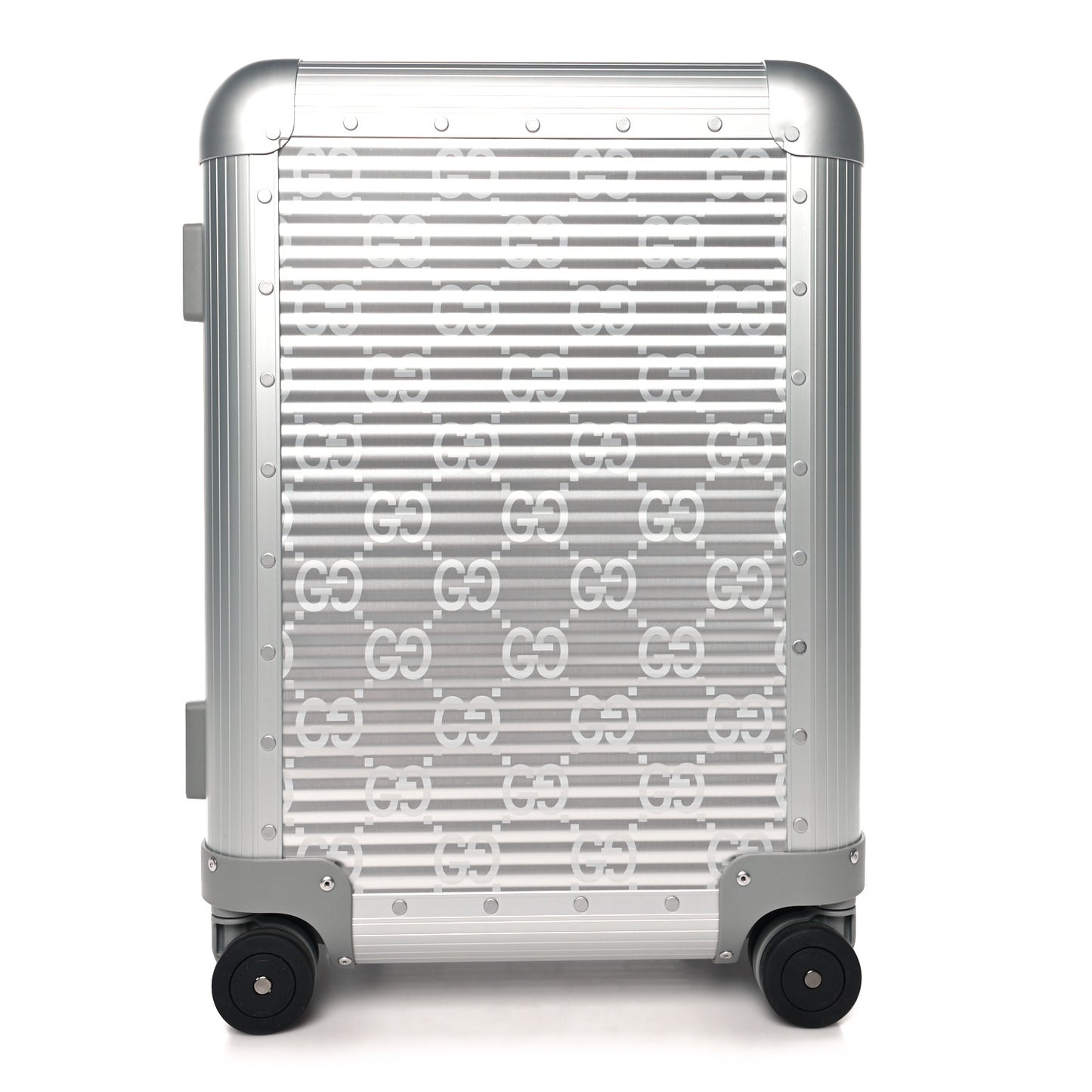 Aluminum GG Monogram Porter Cabin Plus Trolley Rosso