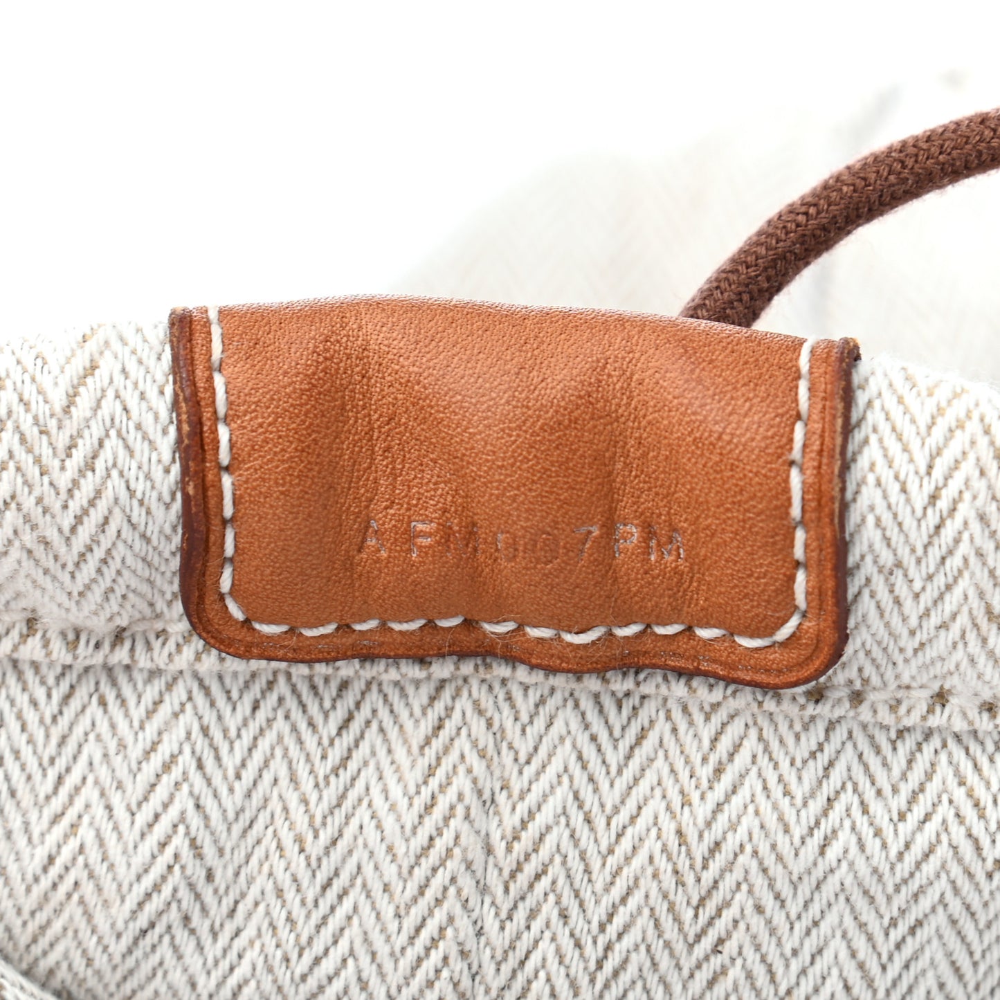 Canvas Barenia Fourbi 25 MM Pouch Naturel Fauve