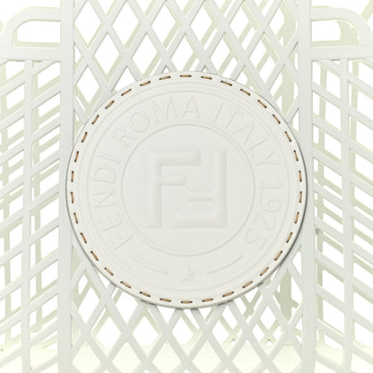 Fendi Recycled Plastic Vitello Liberty Matte Medium Fendi Basket White Ice 13 of 13