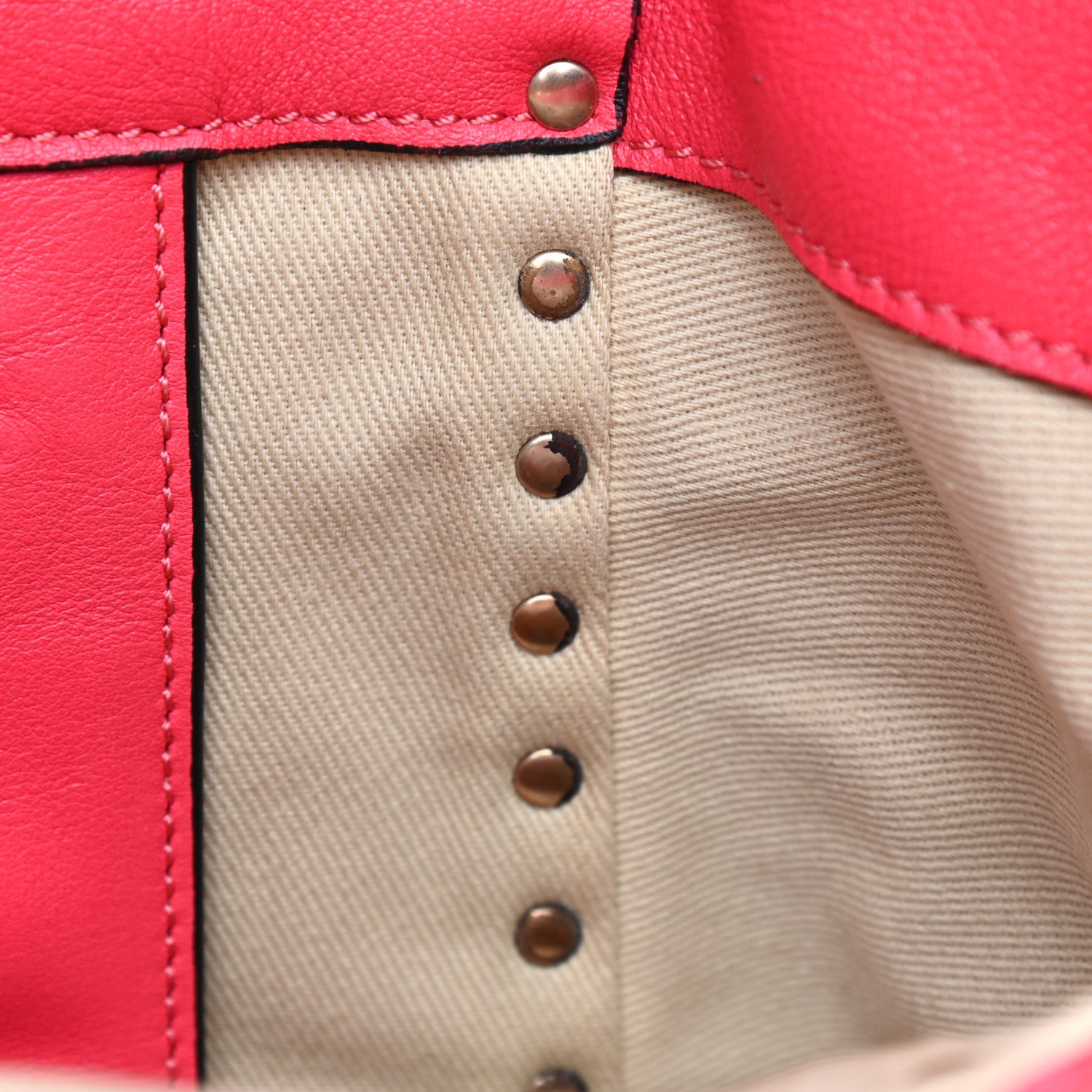 Valentino Garavani Vitello Small Rockstud Tote Raspberry 12 of 12